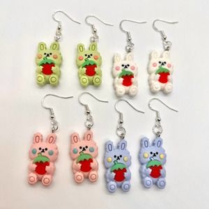 Bunny Earrings - Rabbit Earrings - Cottagecore Earrings - Spring Earrings